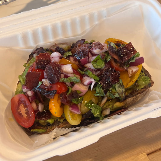 Tomato Basil Avocado Toast